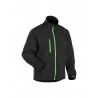 Veste Softshell légère noir/vert