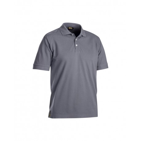 Polo piqué protection UV anti-odeur gris