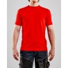 T-shirt col rond rouge