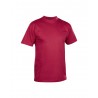 T-shirt col rond bordeaux