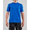 T-shirt col rond bleu roi