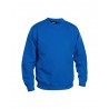 Sweatshirt col rond bas resséré bleu roi