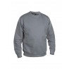 Sweatshirt col rond bas resséré gris