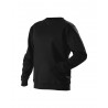 Sweatshirt col rond tissu éponge noir