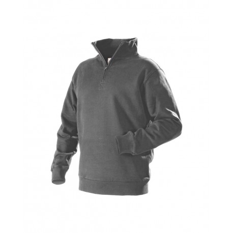 Sweatshirt col camionneur gris