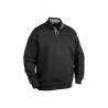 Sweatshirt col polo noir