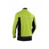 Veste polaire microfibre citron vert/noir