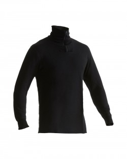 Haut de sous-vêtements col zippé XWARM noir