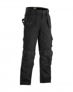 Pantalon de travail artisan poches libres noir