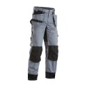 Pantalon artisan bicolore gris/noir en destockage